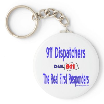 911 Dispatcher Keychain by RealSlogans