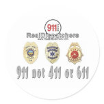 911 not 411 or 611 Dispatcher Stickers