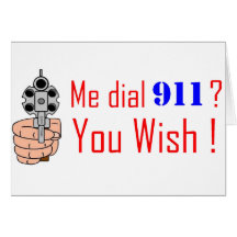911 you wish greeting card