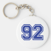 92 - number keychains