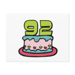 92 Year Old Birthday Cake Post Cards
