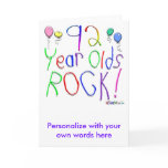 92 Year Olds Rock ! Card