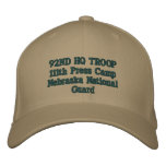 92nd Troop Command - 111 Press Camp Embroidered Hat