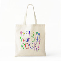 93 Year Olds Rock ! Canvas Bags