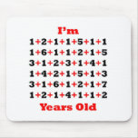 94 Years old Blk Red Mouse Pads