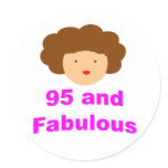 95 and fabulous sticker