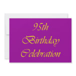 95 Birthday Celebration Invitations