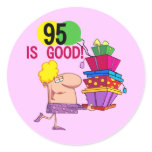 95 is Good Birthday Tshirts and Gifts stickers