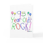 95 Year Olds Rock! Greeting Card