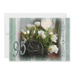 95th Birthday Party Invitation - White Tulips