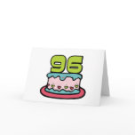 96 Year Old Birthday Cake Card
