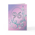 96th Birthday card with diamond stars