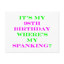 98 Where's my spanking?
