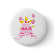 98 Year Old Birthday Cake Pins
