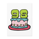 98 Year Old Birthday Cake Post Cards