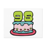 98 Year Old Birthday Cake Postcards
