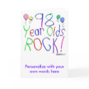 98 Year Olds Rock ! cards