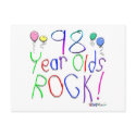 98 Year Olds Rock ! postcards