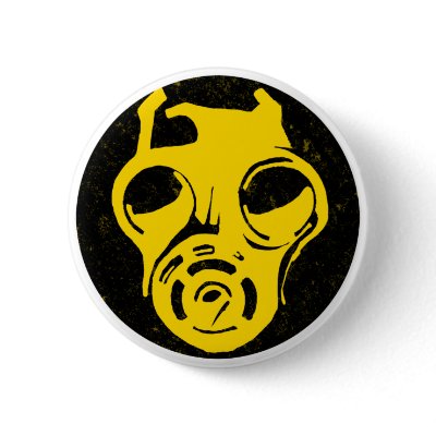 999 Gas Mask Design Pin