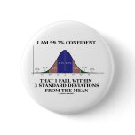 99.7% Confident Within 3 Standard Deviations Mean