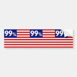 99 % American Flag - Occupy Wall Street Bumper Stickers