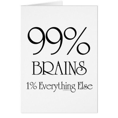 99% Brains Card by cyndisstuff