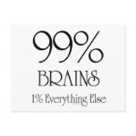 99% Brains Post Card