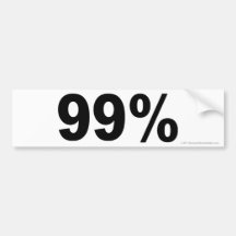 99% bumper sticker