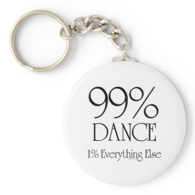 99% Dance Keychain by cyndisstuff