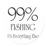 99% Fishing Stickers