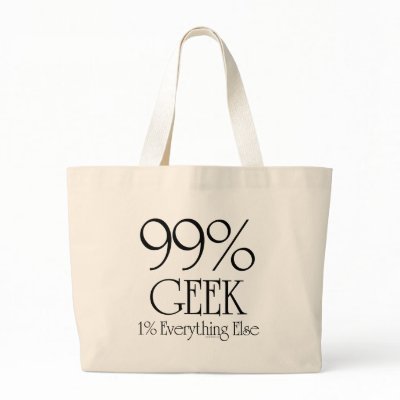 99% Geek Bags by cyndisstuff