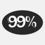 99% OVAL STICKER