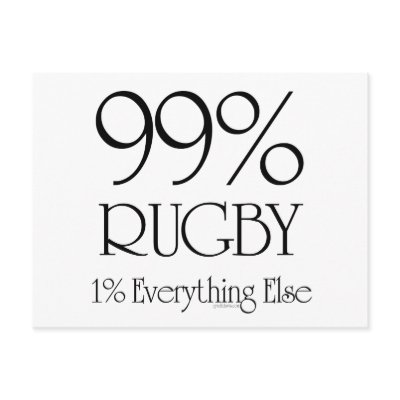 99% Rugby Postcard