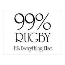 99% Rugby Postcard