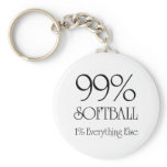 99% Softball Key Chains