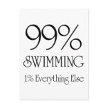 99% Swimming Post Card