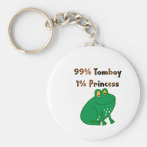 99% Tomboy and 1% Princess keychains