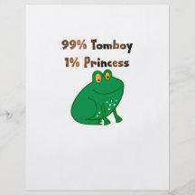 99% Tomboy and 1% Princess Personalised Flyer