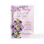 99th Birthday Card For A Special Lady