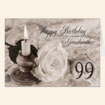 99th Birthday card for Grandmother cards