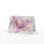 99th Birthday card with daisies