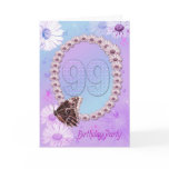 99th Birthday party Invitation Cards
