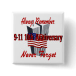 9-11 10th Anniversary Commemorative Pins