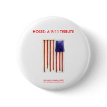 9/11 American Flag Firefighter Novelty Button