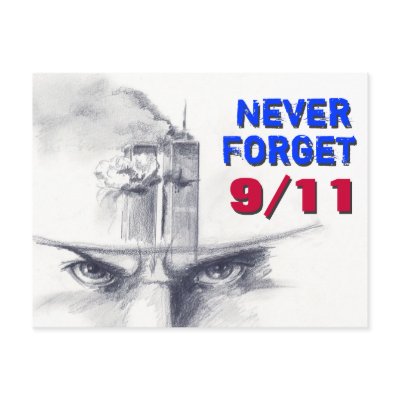 9/11 "America's Anger" postcard by BeckCalli