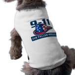 9-11 fireman firefighter hat american flag dog t-shirt