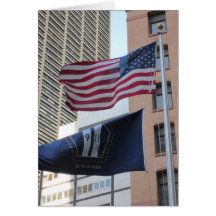 9/11 Memorial Flags Cards