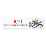 9/11 Memorial Ribbon Angel Bumper Stickers