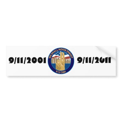 9/11 Memorial Symbol Bumper Sticker by NineElevenMemorial