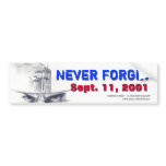 9/11 "Never Forget" bumper sticker